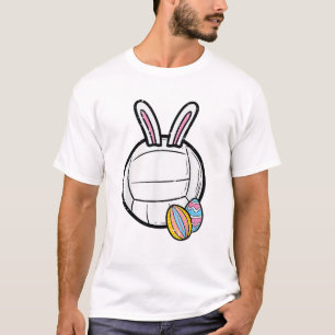 Camiseta Conejo de voleibol de Pascua Jugadora Mujeres Chic