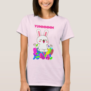 Camiseta Conejo de yoga de Pascua meditación yum jelly frij