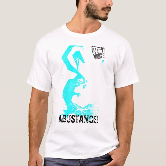 Camiseta ¡conejo del abustance, ABUSTANCE! (Anverso)