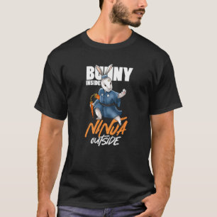 Camiseta Conejo dentro de Ninja fuera de Nunchuks Katana Ja
