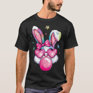 Camiseta Conejo divertido Conejo Flor Bubble Coquette Cute