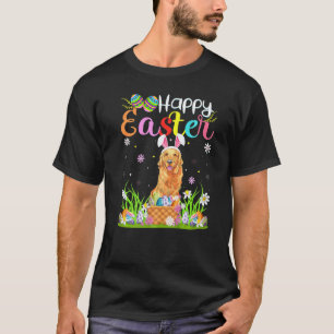 Camiseta Conejo divertido de caza de huevos Retriever Dorad