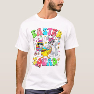 Camiseta Conejo Divertido Groovy Huevo Pollito Pascua Equip