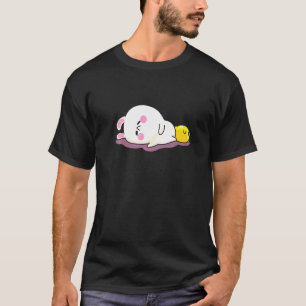 Camiseta Conejo Durmiente Gallina Lindo Cansado Animales