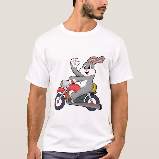 Camiseta Conejo en bicicleta con motocicleta.PNG (Anverso)