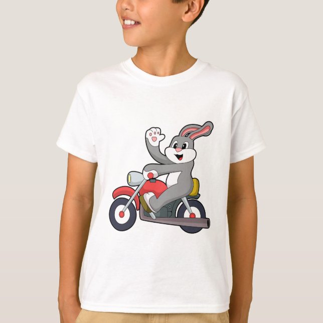 Camiseta Conejo en bicicleta con motocicleta.PNG (Anverso)