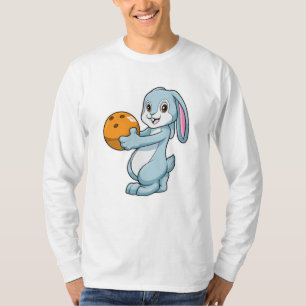 Camiseta Conejo en Bowling con bolas