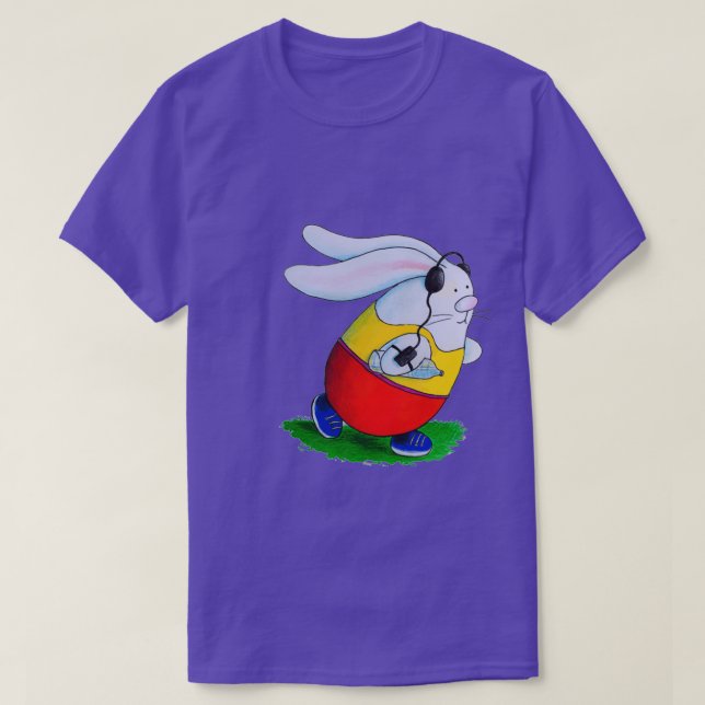 Camiseta conejo en ejecución 1 (Diseño del anverso)