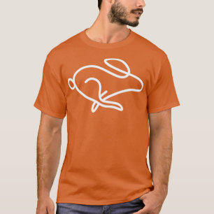 Camiseta conejo en ejecución de color blanco