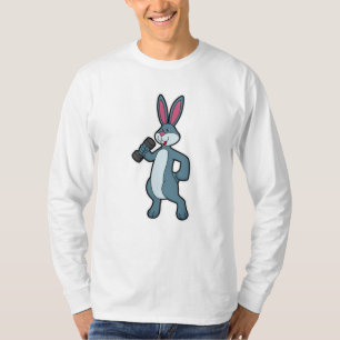 Camiseta Conejo en entrenamiento de fuerza con Dumbbell