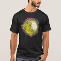 Conejo en la luna TShirt (rosa/verde/amarillo)