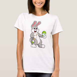 Camiseta Conejo en pintura con huevo