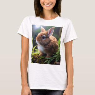 Camiseta Conejo Enano Bebé Marrón,