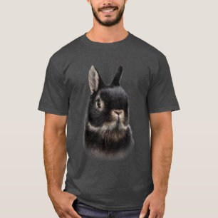 Camiseta Conejo enano holandés busto, conejo lindo 