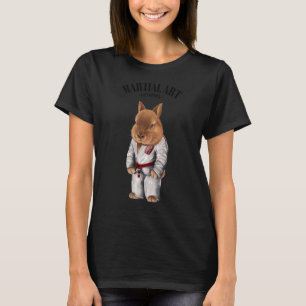 Camiseta Conejo Enano Judo Karate Maestro En Judogi Blanco