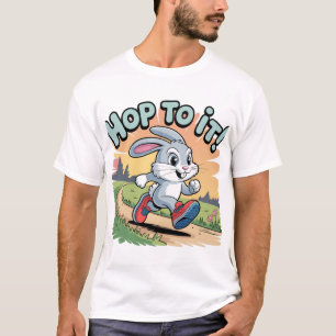 Camiseta Conejo energético en diseño de zapatos de correr