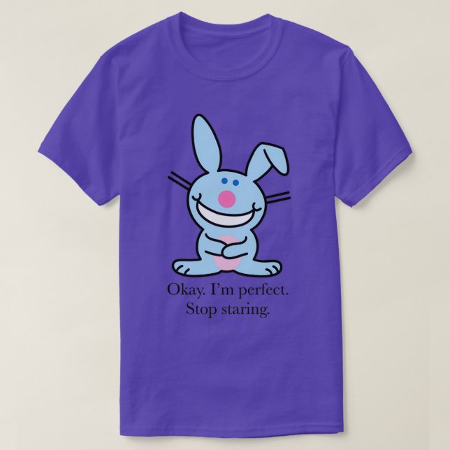 Camiseta Conejo feliz (Diseño del anverso)