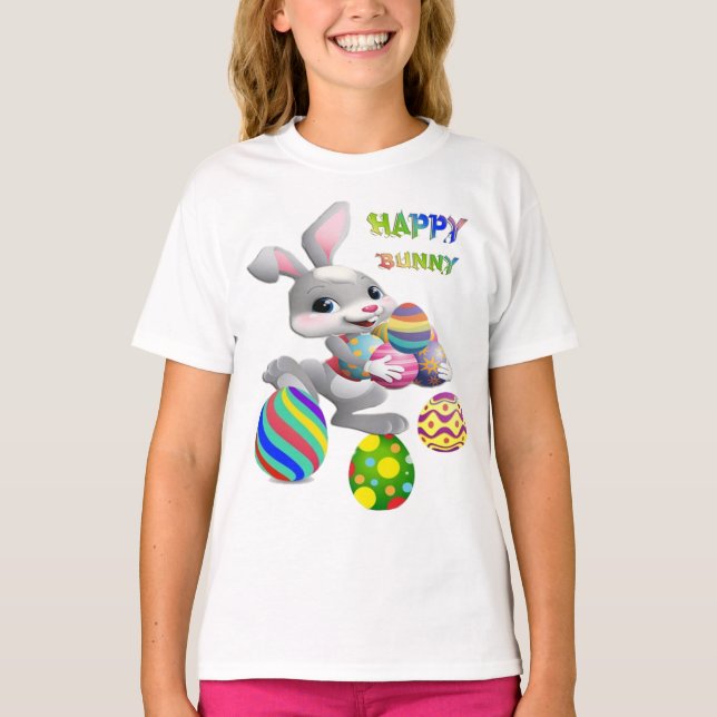 Camiseta Conejo feliz (Anverso)