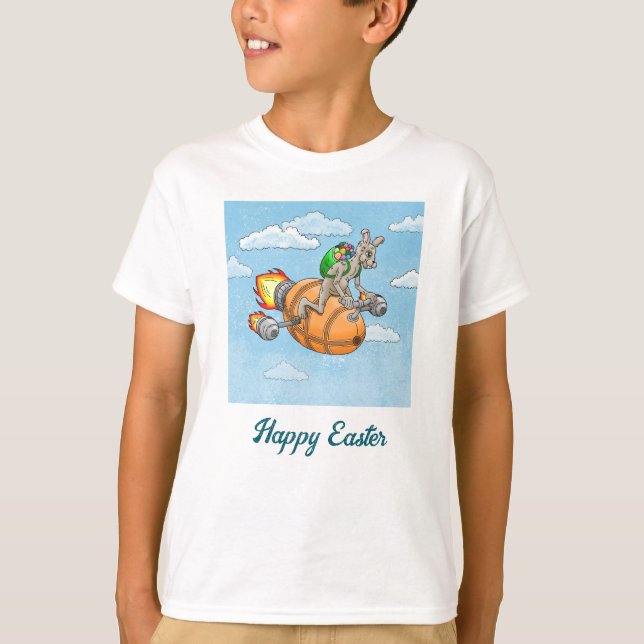 Camiseta Conejo Feliz de Pascua (Anverso)