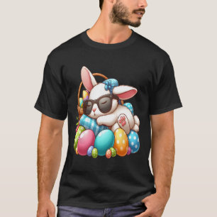 Camiseta Conejo feliz de Pascua Cara de conejo divertido dí