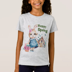 Camiseta Conejo Feliz de Primavera