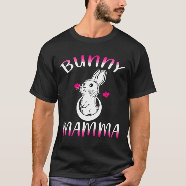 Camiseta Conejo femenino Mamma Animales Amantes Mascotas Du (Anverso)