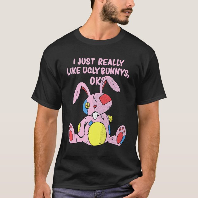 Camiseta Conejo Feo Me Gusta Realmente Conejo Feo Ok (Anverso)