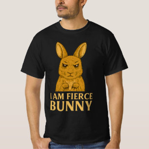 Camiseta Conejo Fierce - Gracioso Diseño De Actitud De Cone