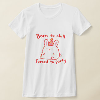 Camiseta Conejo fiestero nacido para relajarse