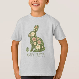 Camiseta Conejo Floral y Huevos de Naturaleza – Vibraciones
