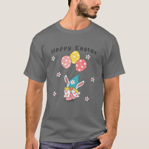 Camiseta Conejo Gnome con huevo Feliz Día de Pascua