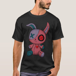 Camiseta Conejo Gótico Bunny Lindo Adolescente Gótico Muñec