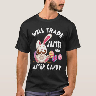 Camiseta Conejo gracioso T Hermana Enfermera Egg Candy Tee