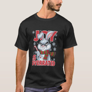 Camiseta Conejo Gruñón LA ALEGRÍA ESTÁ SOBREVALORADA Humor
