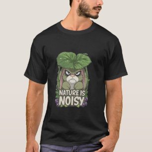 Camiseta Conejo Gruñón LA NATURALEZA ES RUIDOSA Humor de Vi