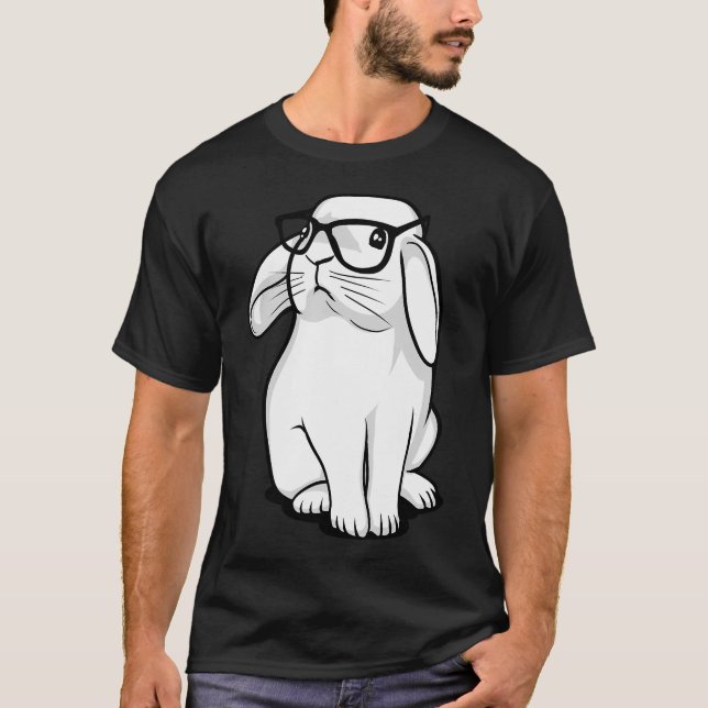 Camiseta Conejo Hipster (Anverso)