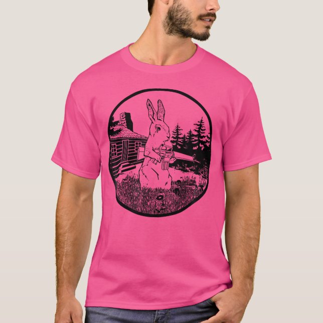 Camiseta Conejo Hunter Conejo Armado Con Aparato De Arma (Anverso)