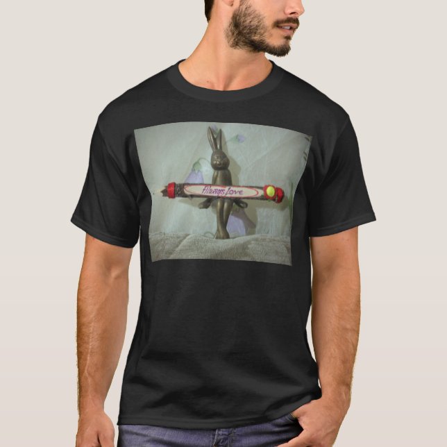 Camiseta Conejo inspirador: siempre me gusta la impresión d (Anverso)
