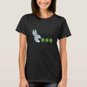 Camiseta Conejo irlandés Leprechauns con rocas de seda St P