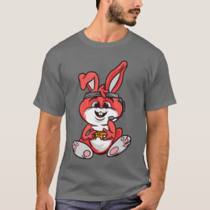 Camiseta Conejo Jugador de Juegos Video Niño