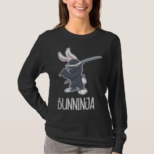Camiseta Conejo Liebre Asesino Mascota Animal Ninja Bun