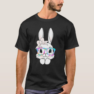 Camiseta Conejo lindo Cara Arcoiris Glass Primavera Conejo