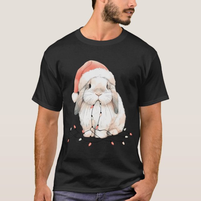 Camiseta Conejo lindo conejo conejito Navidades masticadore (Anverso)