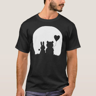 Camiseta Conejo lindo oso amor Pareja El día de San Valentí