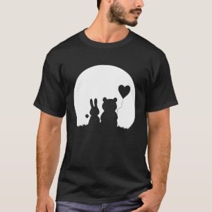 Camiseta Conejo lindo oso amor Pareja El día de San Valentí