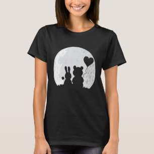 Camiseta Conejo lindo oso amor Pareja El día de San Valentí