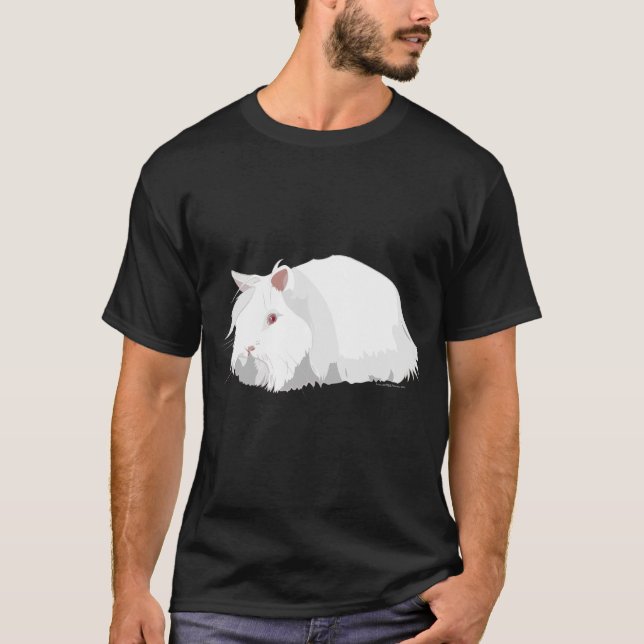 Camiseta Conejo Lionhead - Ruby Eyed White REW (Anverso)