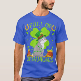 Camiseta Conejo Lleno De Shenanigans Conejo Gracioso Conejo