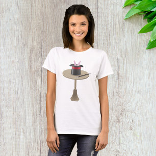 Camiseta Conejo Mágico en Sombrero con Varita
