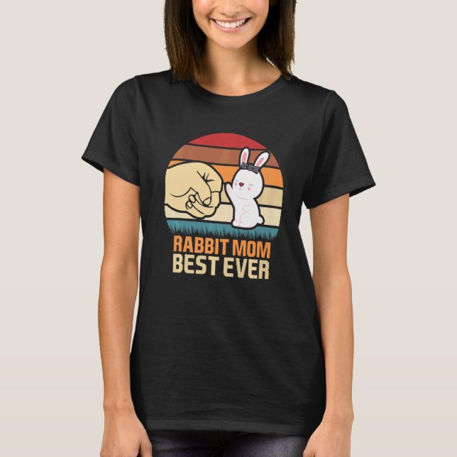 Camiseta Conejo Mamá Mejor Conejito Cómplice Conejo (Anverso)